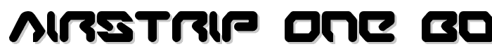 Airstrip One Bold font